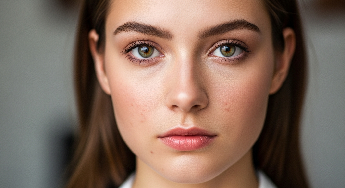 Before and after AI portrait retouching with Seedream 5.0