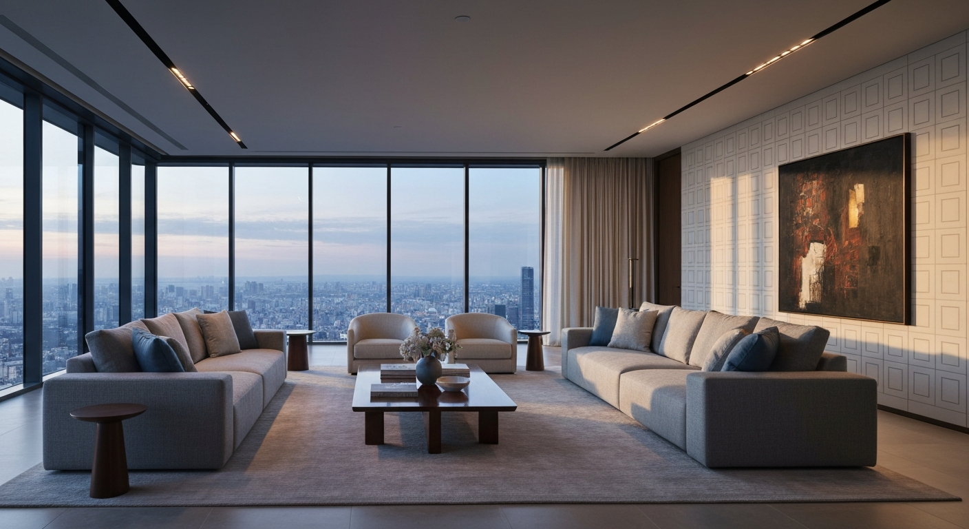 A stunning AI-generated interior design visualization from Seedream v4.5